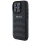 2. AMG Leather Debossed Lines Black Logo iPhone 16 Pro Max Case - Black