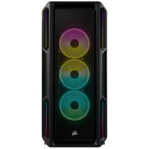 Corsair | Smart Tempered Glass Case | iCUE 5000T RGB | Side Glass | Black | Mid-Tower | Power Supply Included | ATX Format