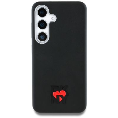 3. DKNY Leather Heart of NY Case for Samsung Galaxy S25 - Black