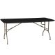 7. CATERING TABLE FOLDABLE INTO A SUITCASE 180x70x74CM MAX.100KG BLACK