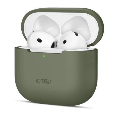 Tech-Protect Silicone Case for Apple AirPods 4 - Olive