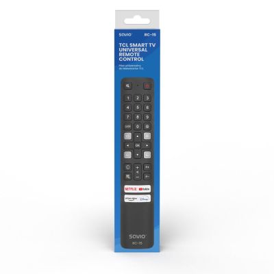 11. SAVIO UNIVERSAL REMOTE CONTROL FOR TV / REPLACEMENT FOR TCL TV - SMART TV RC-15