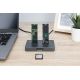 9. USB-C 3.2 Gen2 Docking Station for M.2 Duo NVMe and SATA SSDs (max. 2x 4 TB) with SD-Express 7.1 Card Reader (max. 2 TB), Black