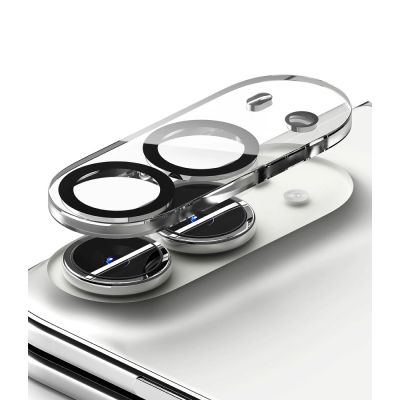 2. Ringke Camera Full Cover 2-Pack Tempered Glass Camera Protector for iPhone Duo – Black