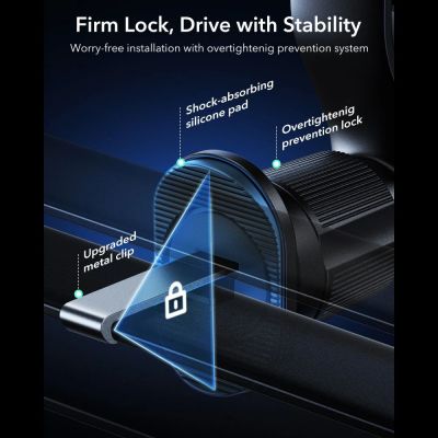 5. ESR OmniLock Qi2.2 Magnetic MagSafe Car Air Vent Mount - Black