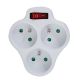 ESPERANZA ELK304W 3-OUTLET ELECTRIC SWITCH WITH SWITCH, WHITE