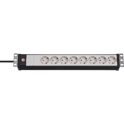 Brennenstuhl Premium-Line 19" power strip with 8 sockets, 3m cable