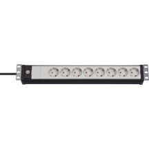 Brennenstuhl Premium-Line 19" power strip with 8 sockets, 3m cable