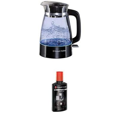 7. Russell Hobbs 26080-70 Electric Kettle 1.7L 2400W Black, Transparent