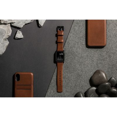 18. Nomad NM1A4RBM00 Smart Personal Accessory Band Brown Leather