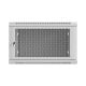 6. LANBERG WALL-HUNG RACK CABINET 19" 6U 600X600 GRAY PERFORATED DOOR (FLAT PACK)