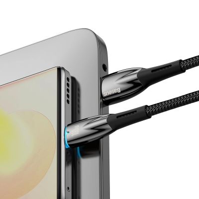 9. Baseus Glimmer Series Fast Charging Cable USB-A - USB-C 100W 480Mb/s 1m Black