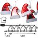 5. LAMPS WIRES GARLAND LED SANTA CLAUS HATS USB