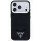 3. Guess Grained Triangle Logo MagSafe Case for iPhone 17 Pro Max / 18 Pro Max - Black