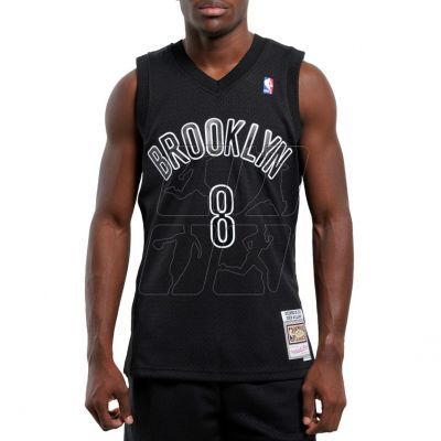 5. Mitchell &amp; Ness NBA Swingman Brooklyn Nets Deron Williams T-shirt M SMJY6513-BNE12DWMBLCK