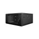 5. Lanberg WF01-6604-10B single-section cabinet (4U; 280mm / 600mm / 600 mm; wall-mounted; Glass; 19''; black)