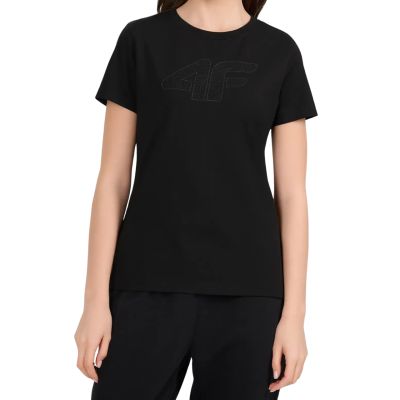 Women's T-shirt 4F F3309 deep black 4FWMM00TTSHF3309 20S