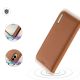 4. Dux Ducis Hivo Samsung Galaxy S25 Edge Case with Flip and RFID Protection - Brown