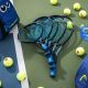 4. Head Novak 23 cv3 3/4 tennis racket with cover, black and blue, 235014 SC06
