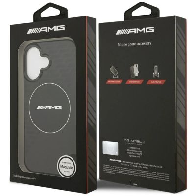 8. AMG Nauble Layer Transparent Smocked MagSafe Case for iPhone 17 - Black