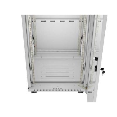 31. LANBERG FLOOR RACK CABINET 19" 42U 600X600 GRAY GLASS DOOR LCD (FLAT PACK) V2