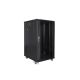 8. Lanberg FF01-6822-12B rack cabinet (22U; 19''; 1160 mm / 600 mm / 800 mm; floor-standing; glass; 800 kg; black)