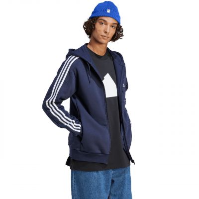 4. adidas Essentials Fleece 3-Stripes Full-Zip Jr Sweatshirt IJ6478
