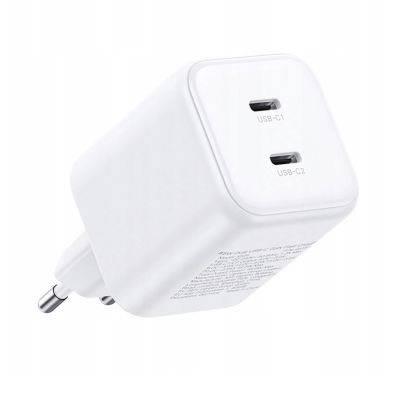 4. Ugreen GaN 45W 2xUSB-C Charger - White
