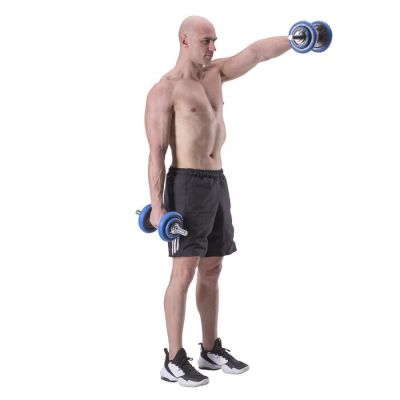 14. HMS SGG30 BAR 2-in-1 weight set (barbell and dumbbells) 30 kg