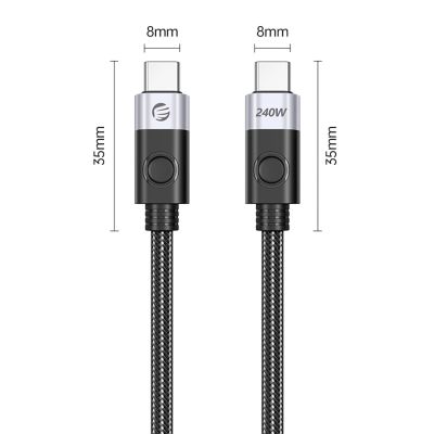 2. Orico CC240 USB-C to USB-C Cable 240W USB4 40Gb/s 8K 60Hz 0.5m - Black
