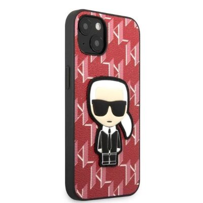 4. Karl Lagerfeld KLHCP13SPMNIKPI iPhone 13 mini 5.4" hardcase red/red Monogram Ikonik Patch