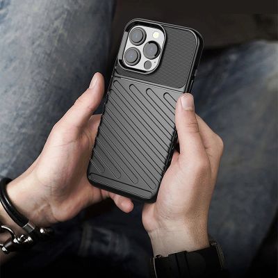 10. Thunder Case Flexible Tough Rugged Cover TPU Case for iPhone 13 Pro blue