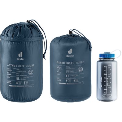 6. Deuter Astro 500 EL -2C/28F Adult Mummy Sleeping Bag Ripstop Blue