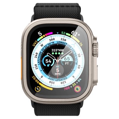 4. Spigen Glas.tR Slim Pro Tempered Glass for Apple Watch Ultra (49mm) - Beige