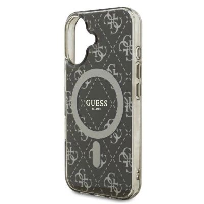 6. Guess IML 4G Background MagSafe iPhone 16 Case - Brown