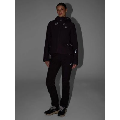 4. Women's trekking trousers softshell windproof membrane 10000 4F 4FRAW26TFTRF1608-80S