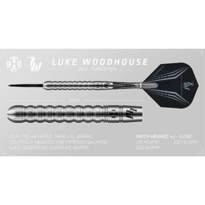 14. Harrows Luke Woodhouse 90% Steeltip darts