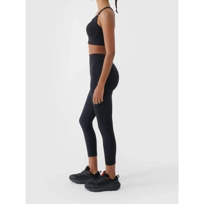 12. Women's 7/8 high waist leggings with quick-drying finish 4F 4FWAW26TFTIF489-20S