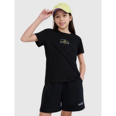 2. Girls' regular printed T-shirt 4F 4FJWSS25TTSHF1871-20S