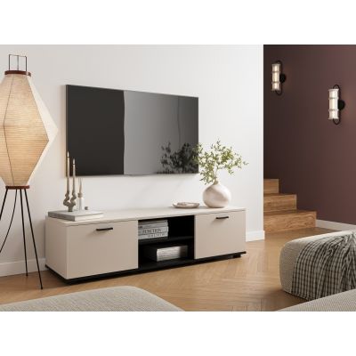 3. TV cabinet SOHO 140x43x37 cashmere+black