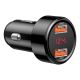 5. Baseus Magic Series Dual QC - Quick Charge 3.0 2x USB 45W 6A car charger black (CCMLC20A-01)