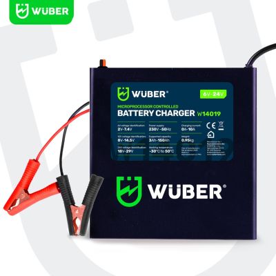 13. Microprocessor-Controlled Battery Charger 6/8/12/14/16/24 V 6–24 10 A W14019 WUBER