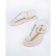 4. Ipanema Sandal Class women's beige flip-flop sandals with rhinestones