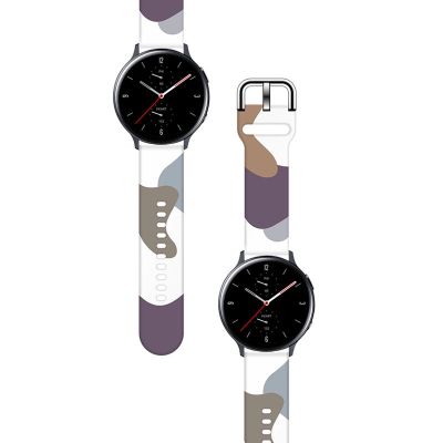 2. Strap Moro for Samsung Galaxy Watch 40 / 41 / 42 / 43 / 44 mm silicone bracelet watch band - pattern 9