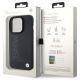 8. BMW Leather Hot Stamp iPhone 15 Pro Max Case - Black