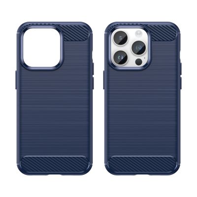 8. Carbon Case iPhone 14 Pro flexible gel back cover blue