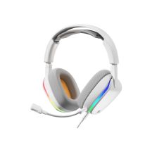 Glorious Gaming Glorious GHS Eternal RGB – RGB Stereo Gaming Headphones for PC, PS5, PS4, Switch – Custom-Tuned Drivers, Detachable Microphone, USB-C – Durable, 24/7 Comfort – White