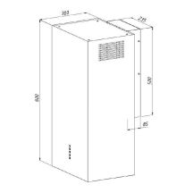 WK-12 CARMEN HOOD MATT WHITE T800 - LINEAR LED