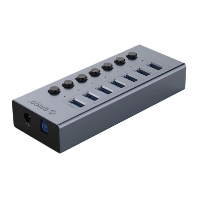 2. Orico BT2U3-7AB Hub 7x USB-A 3.0 with switches - gray