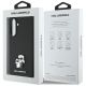 7. Karl Lagerfeld Saffiano Case w/ K&C Metal Logo for Samsung Galaxy A56 - Black